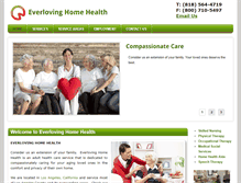 Tablet Screenshot of everlovinghomehealth.com